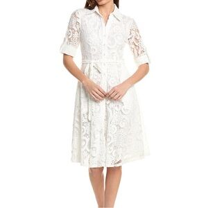 Elegant White Lace Dress